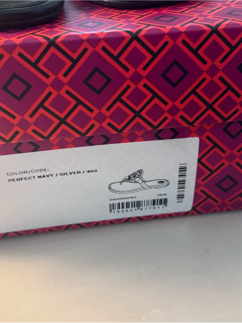 Tory Burch Black Miller Logo Thong Sandals - Double-T